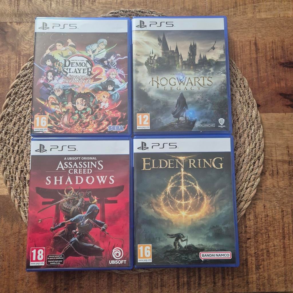 PS5 Games - Demon Slayer, Hogwarts, Assassin's Creed, Elden, Ophalen of Verzenden, Zo goed als nieuw