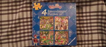 Efteling 4 Ravensburger puzzels 6, 9, 12 en 16 stukjes beschikbaar voor biedingen