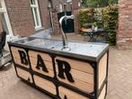 Mobiele biertap bar, compleet mancave beuken metalen frame, Witgoed en Apparatuur, Thuistaps, Ophalen of Verzenden