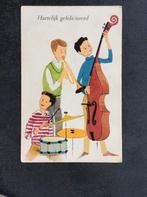 Muziek, Hartelijk Gefeliciteerd, Religie, 1930, Verzamelen, Ansichtkaarten | Themakaarten, Verzenden, 1920 tot 1940, Ongelopen