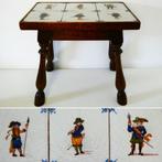 Bijzettafeltje met tegeltableau van soldaten 6 tegels tafel, Antiek en Kunst, Ophalen of Verzenden