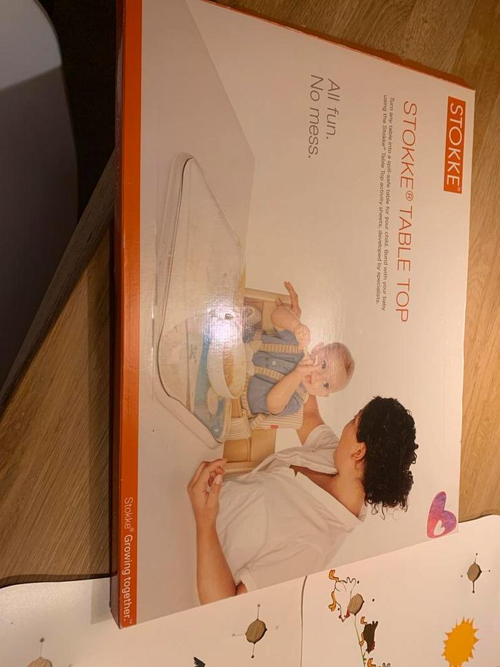 Stokke Table Top met Verschillende Afbeeldingen, Kinderen en Baby's, Speelgoed | Babyspeelgoed, Gebruikt, Overige typen, Ophalen of Verzenden