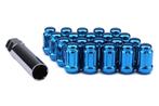 Muteki Closed end short Blauw wielmoeren set M12 x 1.5, Ophalen of Verzenden