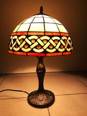 Tiffany lamp glas in lood brons 50 H✨😍💑🎁🤗👌 beschikbaar voor biedingen
