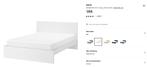 Bed 160x200 ikea wit, Ophalen, Wit, Tweepersoons, Zo goed als nieuw