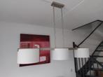 Eetkamer hanglamp RVS met Murano-glas, Huis en Inrichting, Lampen | Hanglampen, Modern, Zo goed als nieuw, Ophalen, Glas