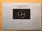 Autofolder/Brochure Mercedes Das Personenwagen Progr.   1989, Nieuw, Ophalen of Verzenden, Mercedes