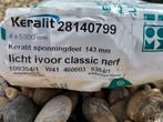 Keralit 4x sponningdeel 5,5m licht ivoor classic nerf, Nieuw, Ophalen of Verzenden