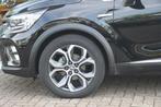 Renault Captur 160PK-INTENS-AUTOM-15DKM-NAVI-CAMERA-18INCH-, Gebruikt, 4 cilinders, Leder en Stof, Zwart
