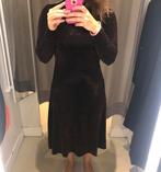 Jurk bruiloft feest zwart glitter oranje maat M, Maat 38/40 (M), H&M, Zwart, Ophalen of Verzenden