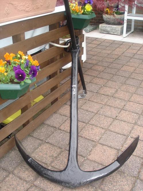 Anker ,Antiek stok anker (EMK) voor tuin ornement, decoratie, Tuin en Terras, Tuinwanddecoratie, Gebruikt, Ophalen