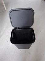 Zwarte afvalemmer / prullenbak/wasmand, Huis en Inrichting, Woonaccessoires | Prullenbakken, Kunststof, Gebruikt, Met pedaal, Ophalen of Verzenden