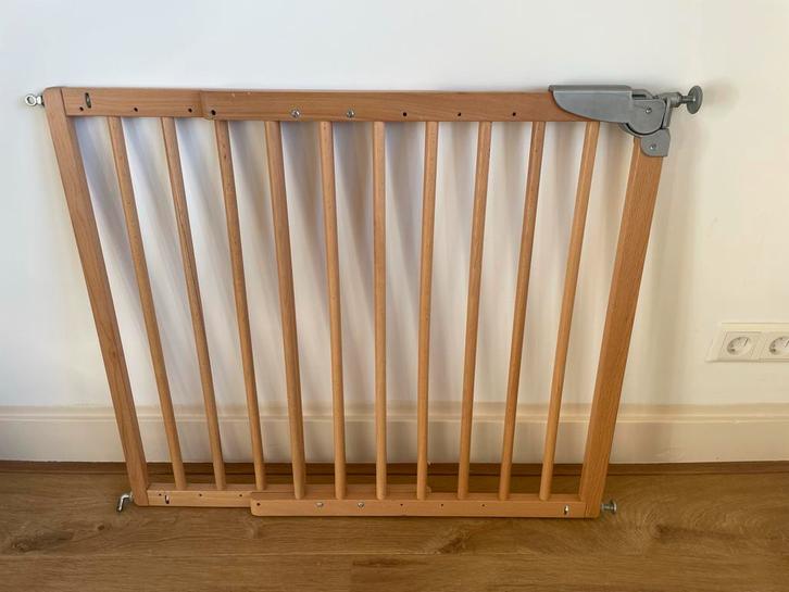 2x Traphek Lucas - Verstelbaar & Veilig, Kinderen en Baby's, Traphekjes, Zo goed als nieuw, Schroefhekje, Hout, 115 cm of meer