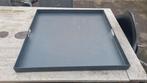Metalen dienblad - 77x77x5,5cm, Huis en Inrichting, Woonaccessoires | Dienbladen, Ophalen, Gebruikt, Vierkant, Metaal