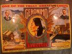 Geronimo Tabak Early Indian Tobacco Plantation reclamebord, Reclamebord, Gebruikt, Ophalen of Verzenden