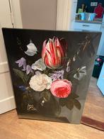 Canvas schilderij stilleven met rozen 70x100cm, Huis en Inrichting, Woonaccessoires | Schilderijen, Tekeningen en Foto's, Ophalen