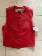 PAUW: NIEUW rood leren giletje maat S, Verzenden, Pauw, Nieuw, Jasje
