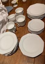 Puntgaaf ijzersterk wit servies, 38 delig, Ophalen