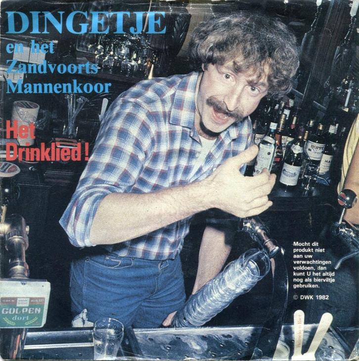 DINGETJE  -  Het drinklied !, Cd's en Dvd's, Vinyl Singles, Gebruikt, Single, Nederlandstalig, 7 inch, Ophalen of Verzenden