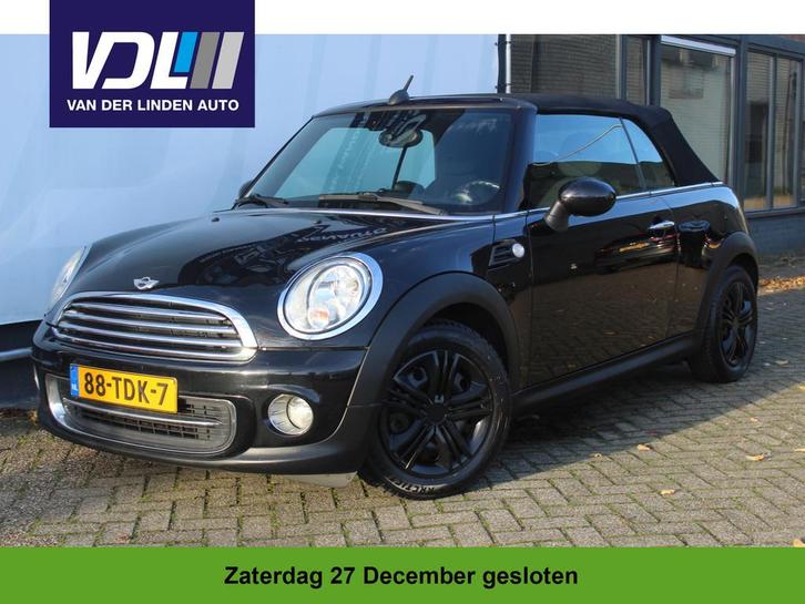 MINI Cabrio 1.6 Cooper Chili Stoel verwarming l Navigatie l, Auto's, Mini, Bedrijf, Te koop, Cabrio, ABS, Airbags, Airconditioning