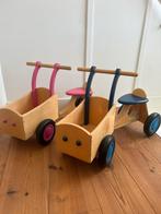 Houten loop bakfiets | 2 stuks voor €55,-, Ophalen of Verzenden, Zo goed als nieuw, Loopfiets