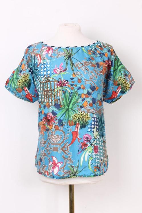 100% zijde tuniek MARC CAIN maat 40, Kleding | Dames, Blouses en Tunieken, Zo goed als nieuw, Maat 38/40 (M), Blauw, Verzenden