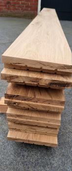 16 Rustiek eiken planken geschaafd., Doe-het-zelf en Verbouw, Hout en Planken, Ophalen, Minder dan 25 mm, Eiken, Zo goed als nieuw
