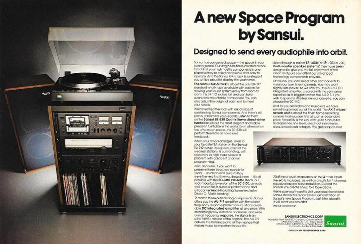 audiorack Sansui GX-5, Audio, Tv en Foto, Stereo-sets, Overige merken, Losse componenten, Ophalen
