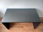 Bureau bruin met glas laag gratis, Ophalen, Gebruikt, 100 tot 150 cm, Glas