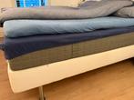 Gratis afhalen gebruikt IKEA bed+matrassen+topper 180x200, Ophalen, Gebruikt, Wit, Tweepersoons