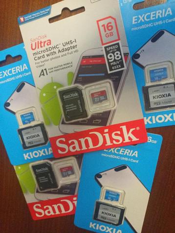Mix MicroSD Kaarten beschikbaar voor biedingen