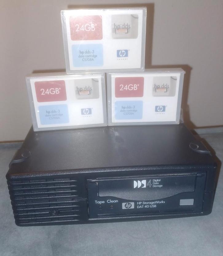 HP DDS4 Storage works DAT 40 USB Tape clean opslag, Audio, Tv en Foto, Radio's, Ophalen of Verzenden