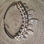 Mooie zilverkleurige ketting met bling bling, Ophalen, Overige materialen, Met strass, Zo goed als nieuw