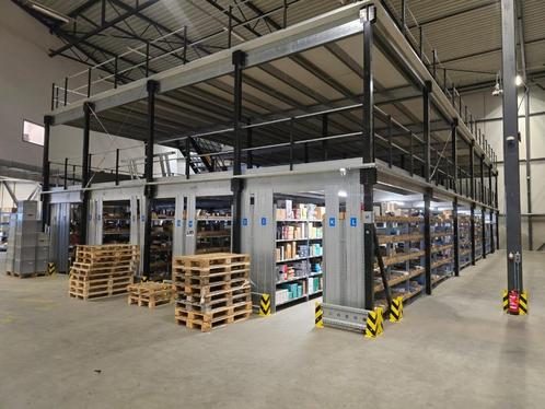 Mezzanine vloer circa 365 m² per etage, Zakelijke goederen, Kantoor en Winkelinrichting | Magazijn, Stelling en Opslag, Ophalen