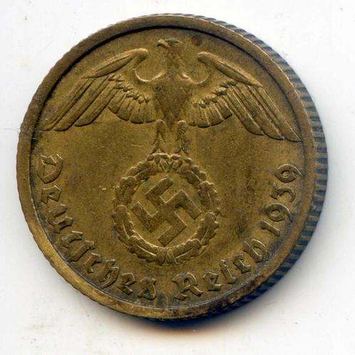 Duitsland 10 Reichspfennig 1939 B, Postzegels en Munten, Munten | Europa | Niet-Euromunten, Duitsland, Ophalen of Verzenden