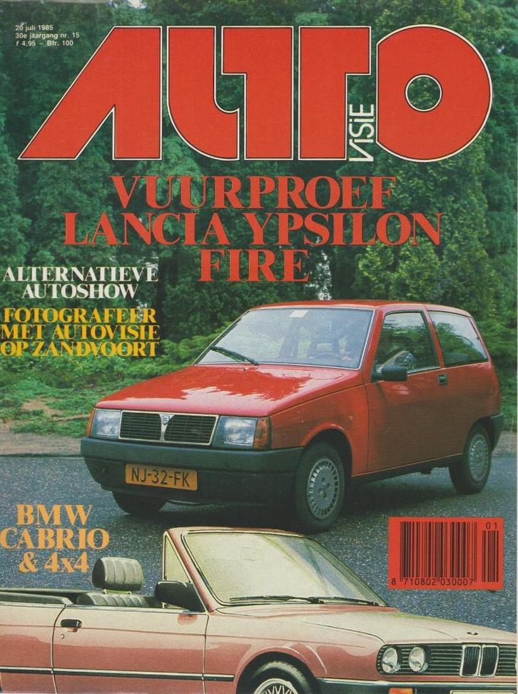 Lancia Y 10 ( Fire - turbo ) testen in Autovisie e.a., Boeken, Auto's | Folders en Tijdschriften, Gelezen, Overige merken, Ophalen of Verzenden