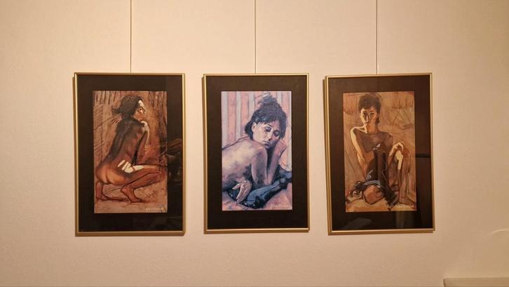 Nico Vrieling Posters - 3 Stuks Ingelijst, Antiek en Kunst, Kunst | Schilderijen | Modern, Ophalen of Verzenden