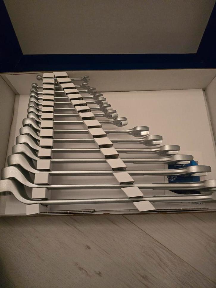 Nieuwe 15-delige set Gedore steekringsleutels 1B-0115, Auto diversen, Autogereedschap, Nieuw, Ophalen of Verzenden