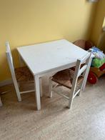 Kindertafeltje wit, Kinderen en Baby's, Kinderkamer | Tafels en Stoelen, Ophalen, Gebruikt, Stoel(en)