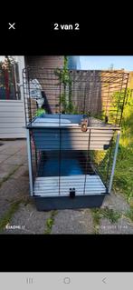 Konijnenhok, Dieren en Toebehoren, Knaagdieren en Konijnen | Hokken en Kooien, Kooi, Zo goed als nieuw, 75 tot 110 cm, Ophalen