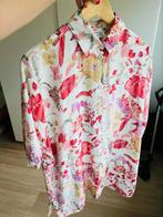 Vintage blouse pastel bloemen, Ophalen of Verzenden