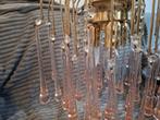 Murano kroonluchter waterval met pegels, Gebruikt, Onbekend, Ophalen of Verzenden, Onbekend
