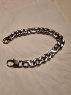 Heren schakel Armband (nieuw), Sieraden, Tassen en Uiterlijk, Armbanden, Ophalen of Verzenden, Nieuw, Zilver, Staal