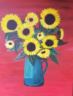 Schilderij ZONNENBLOEMEN 70x90, Ophalen, Nieuw, Schilderij