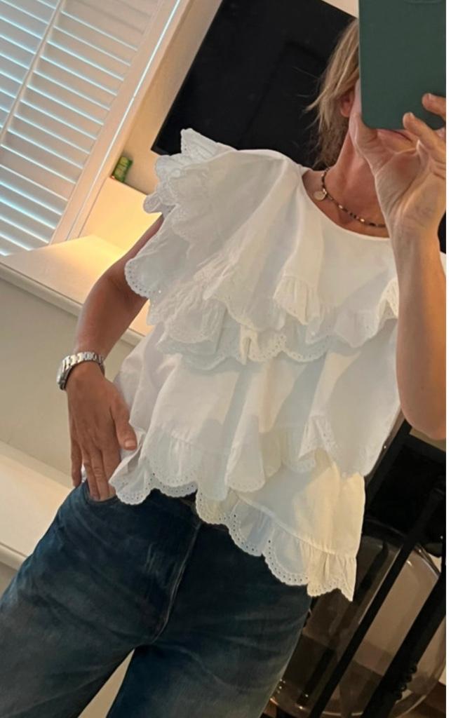 Isabel marant blouse uniek, Kleding | Dames, Blouses en Tunieken, Zo goed als nieuw, Maat 36 (S), Wit, Ophalen of Verzenden