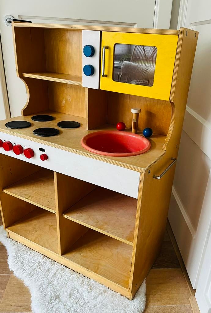 Vintage Educo houten speelkeuken keukentje kinderkeuken - Speelgoed | Speelkeukens