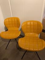 Zuiver OMG PU-leer geel eetkamerstoelen, Huis en Inrichting, Stoelen, Ophalen, Twee, Overige kleuren, Leer
