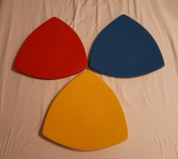 6 leuke driehoekige borden in 3 kleuren, Dudson Artisan?!. beschikbaar voor biedingen
