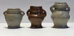 Spinpotjes. Raeren. 14/15e eeuw. Bodemvondst., Antiek en Kunst, Ophalen of Verzenden