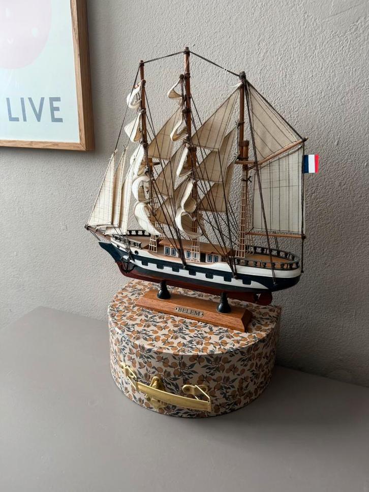 Modelschip driemaster Belem, Hobby en Vrije tijd, Modelbouw | Boten en Schepen, Ophalen of Verzenden